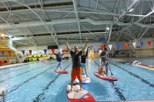 SUP in Penlan pool