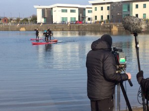 Lois and Anni try Stand up paddle polo