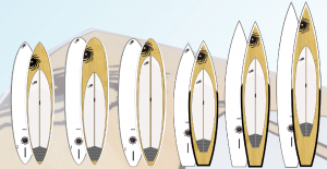Stand up paddle touring boards